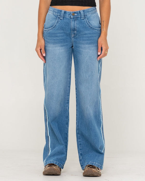 woman-wearing-flip-mommy-low-rise-wide-leg-denim-jean-in-blasted-middy-blue-blue
