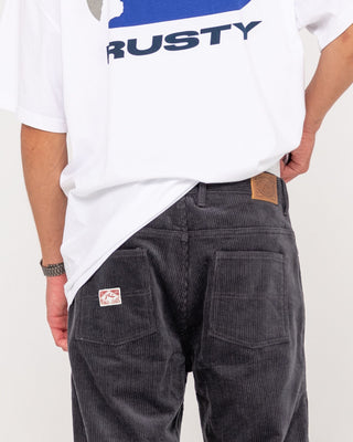 Man wearing Rifts 5 Pkt Pant in Coal