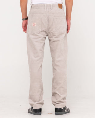 Man wearing Rifts 5 Pkt Pant in Oyster Grey
