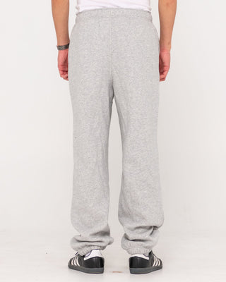 Man wearing Core Division Trackpant in Grey Marle