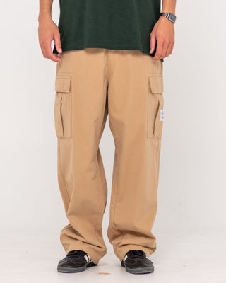Man wearing Commando Cargo Pant in Light Khaki
