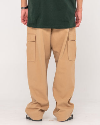 Man wearing Commando Cargo Pant in Light Khaki
