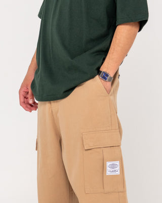 Man wearing Commando Cargo Pant in Light Khaki