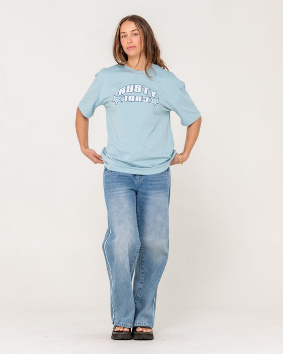 woman-wearing-star-shine-oversize-short-sleeve-tee-in-glacier-lake