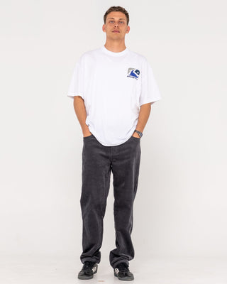 Man wearing Phenom Short Sleeve Tee in White 4