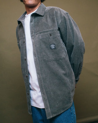 Man wearing Cobra Over Shirt in Army Green