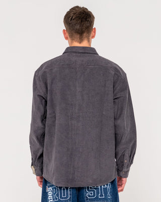 Man wearing Cobra Over Shirt in Coal