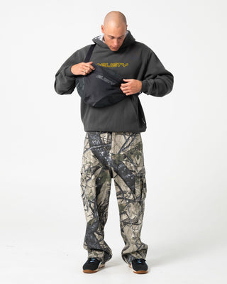 Mens Trisector Sling Bag Mini in Carbon