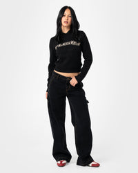 Intro Sofia Graphic Knit Hoodie