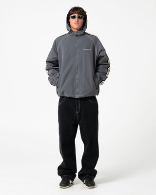 Man wearing Turbo Baggy Jean in Black Out