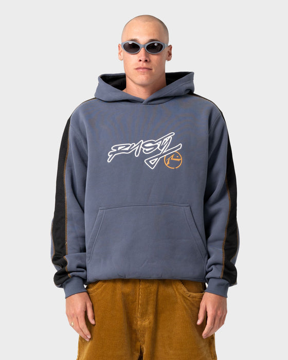 man-wearing-dine-n-dash-hooded-fleece-in-steel