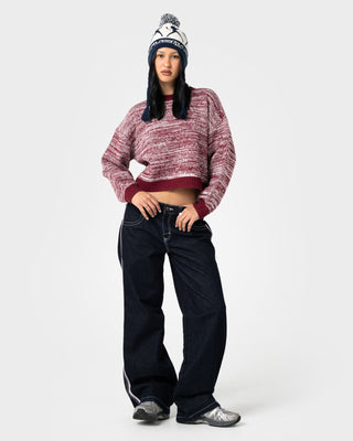Womens Pixie Beanie in Navy Blue