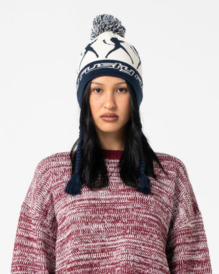 Womens Pixie Beanie in Navy Blue