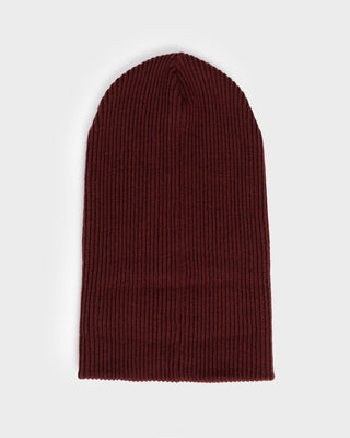 Mens Undercover Balaclava Beanie in Burgundy
