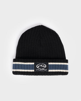 Mens Dead Bones Reversible Beanie in Black