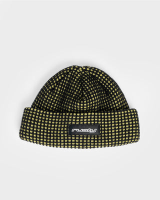 Mens Slinger Thinsulate Beanie in Black / Sulphur