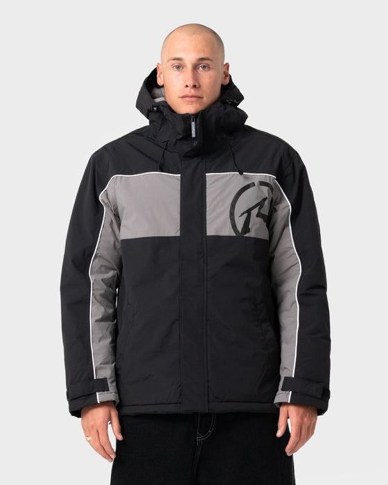 man-wearing-crossfader-waterproof-jacket-in-black