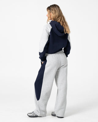 Woman wearing Harvest Balloon Track Pant in Grey Marle