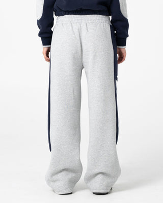 Woman wearing Harvest Balloon Track Pant in Grey Marle