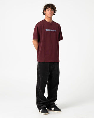 Man wearing Flip Daddy Cord Pant in Coal