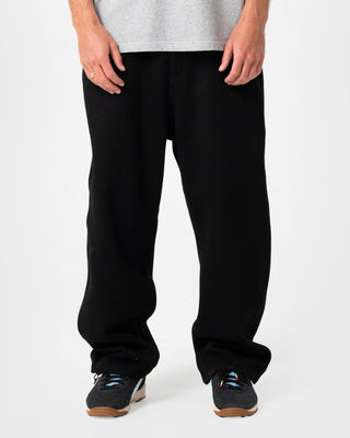 Man wearing Gainer Baggy Track Pant in Black