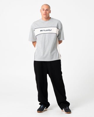 Man wearing Gainer Baggy Track Pant in Black