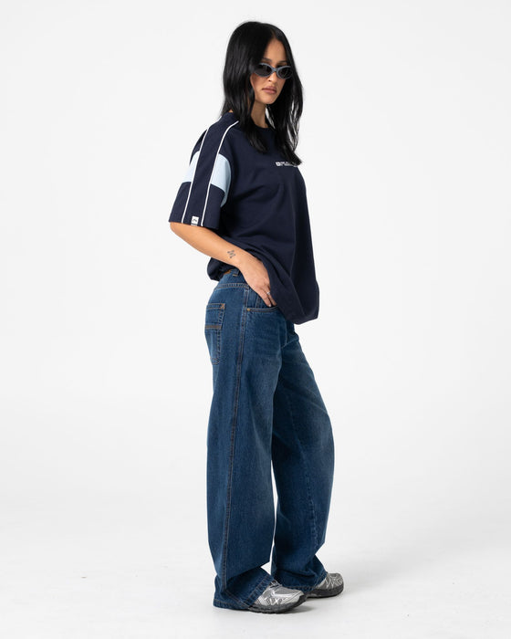 woman-wearing-new-break-220-oversize-tee-in-navy-blue