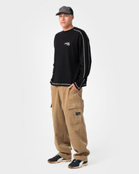 Chuck No Worries Long Sleeve Cropped Tee