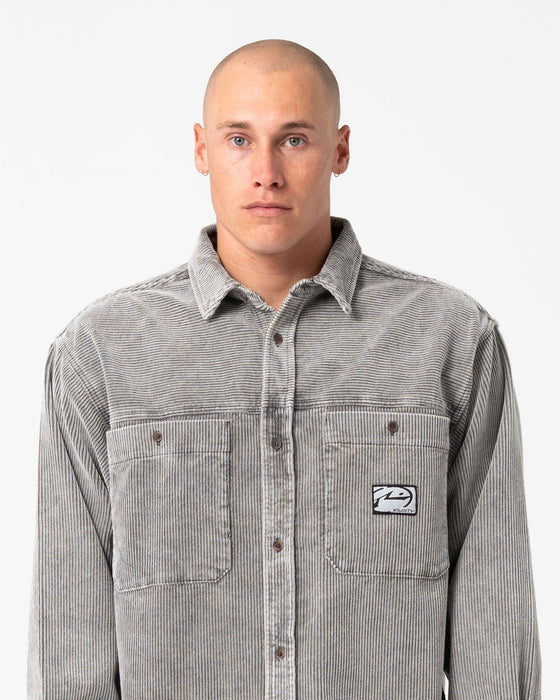 man-wearing-cobra-washed-over-shirt-in-oyster-grey