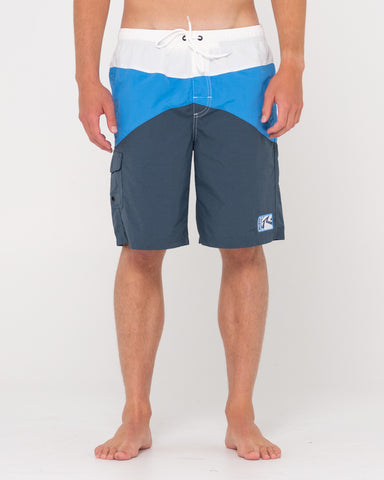 Man wearing Deadpool Elastic Boardshort in China Blue