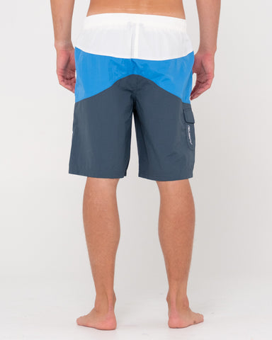 Man wearing Deadpool Elastic Boardshort in China Blue