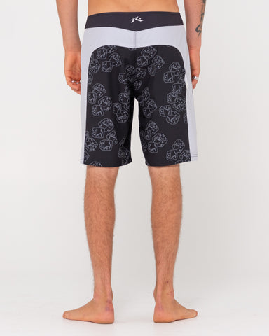 Man wearing No Dice Boardshort in Black