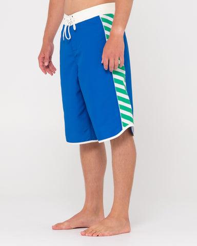 Man wearing Mike N Ike Fixed Boardshort in Royal Blue