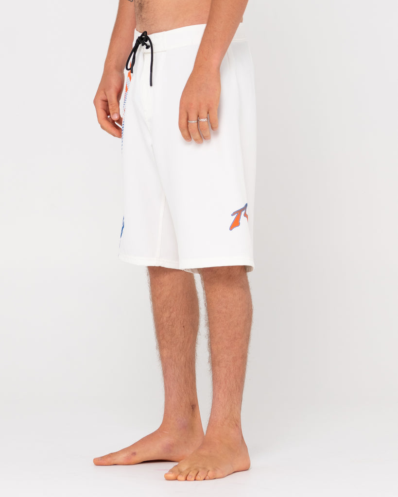 Amen Break Fixed Boardshort - White | Rusty Australia