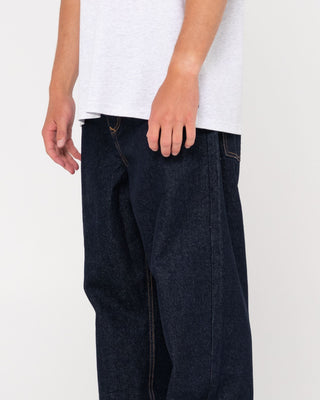 Man wearing Lucifer Loose Lucky - Raw Dawg Blue in Raw Dawg Blue