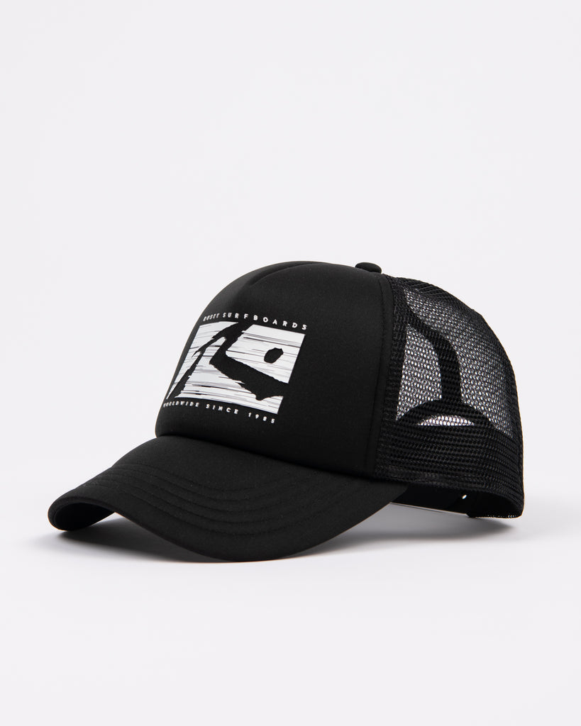 R Dot Trucker Cap - Black | Rusty Australia