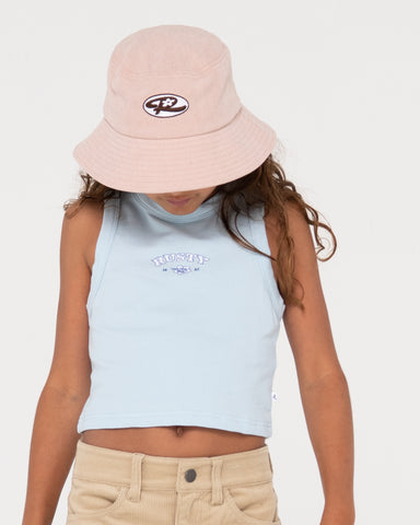 Girls Wildflower Bucket Hat Girls in Soft Orchid