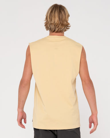 Man wearing Short Cut 2 Muscle in Light Khaki