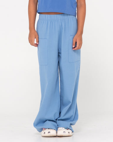 Girl wearing Sweet Water Pant Girls in Yonder Blue