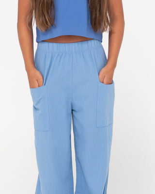 Girl wearing Sweet Water Pant Girls in Yonder Blue