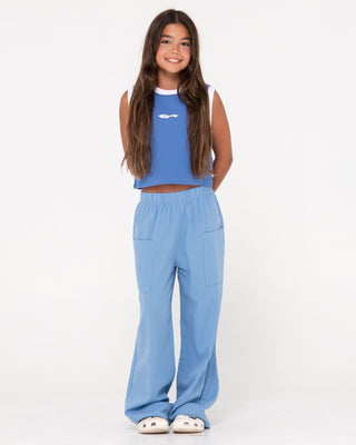Girl wearing Sweet Water Pant Girls in Yonder Blue