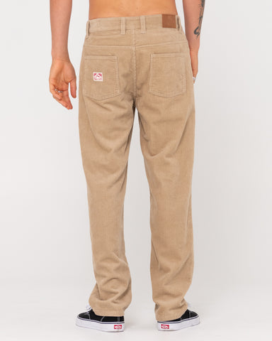 Man wearing Rifts 5 Pkt Pant in Light Fennel