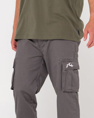 Man wearing Manila Cargo Pant in Coal