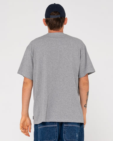 Man wearing Coach Carter Heavy Short Sleeve Tee in Grey Marle