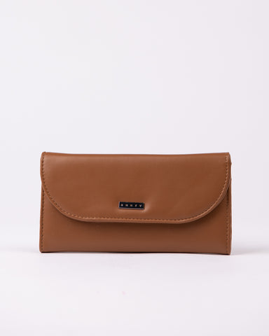 Womans Eve Flap Wallet in Tan