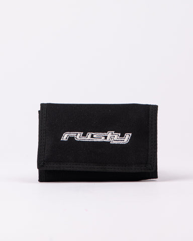 Mens Road Trip Tri-fold Wallet in Black