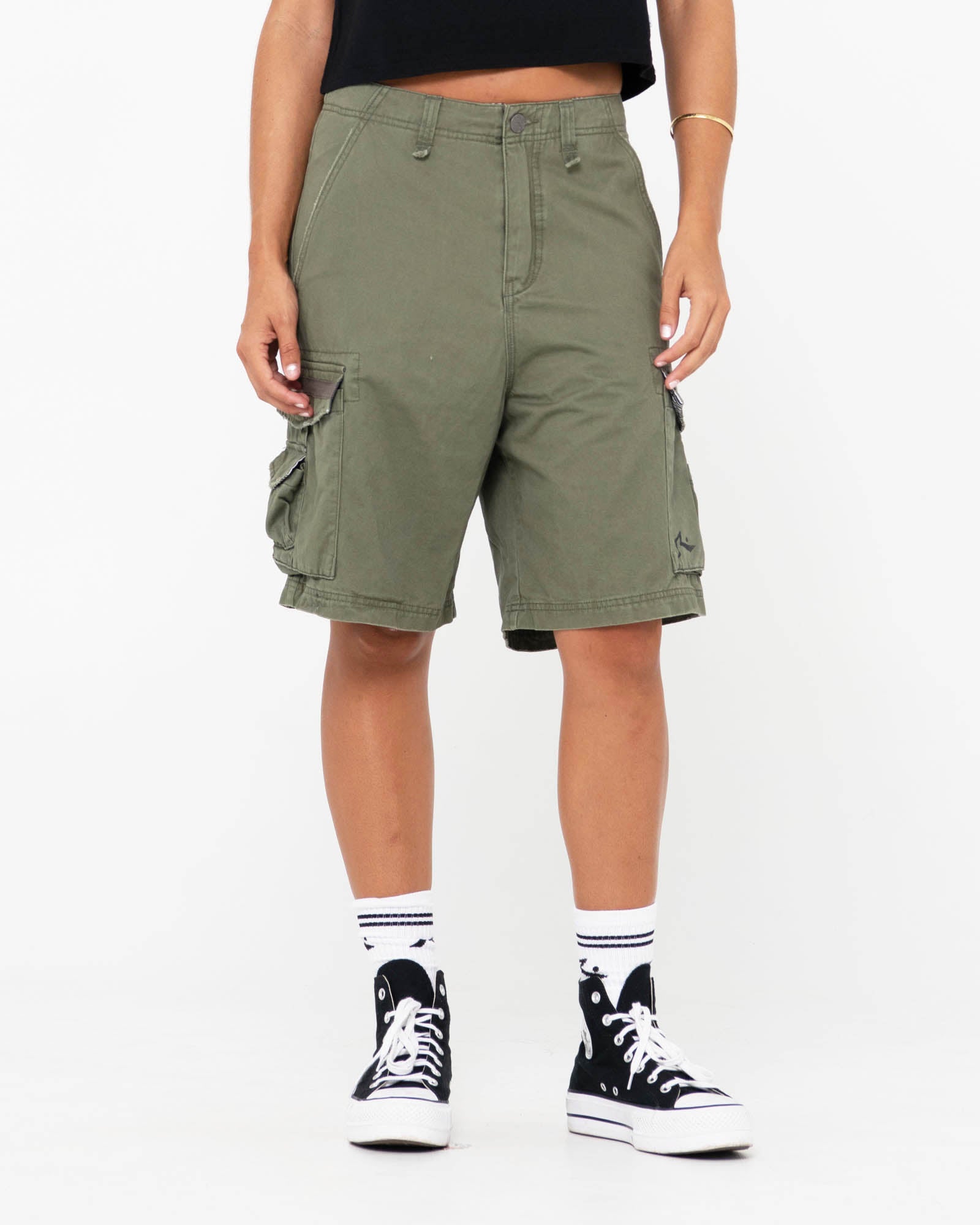 Rusty cargo shorts on sale