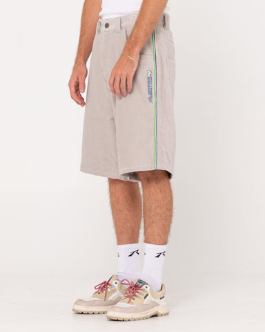 Man wearing King Cobra Cord Short in Oyster Gray