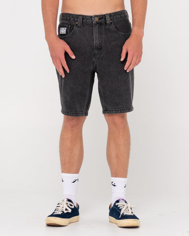 Man wearing Steven Straight Jort - Stone Black in Stone Black