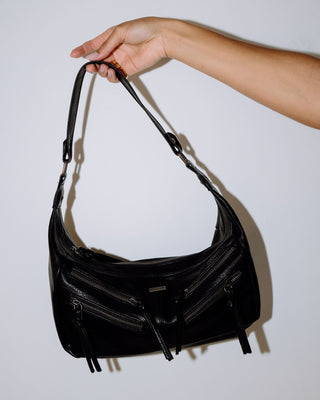 Womans Melrose Shoulder Bag in Black